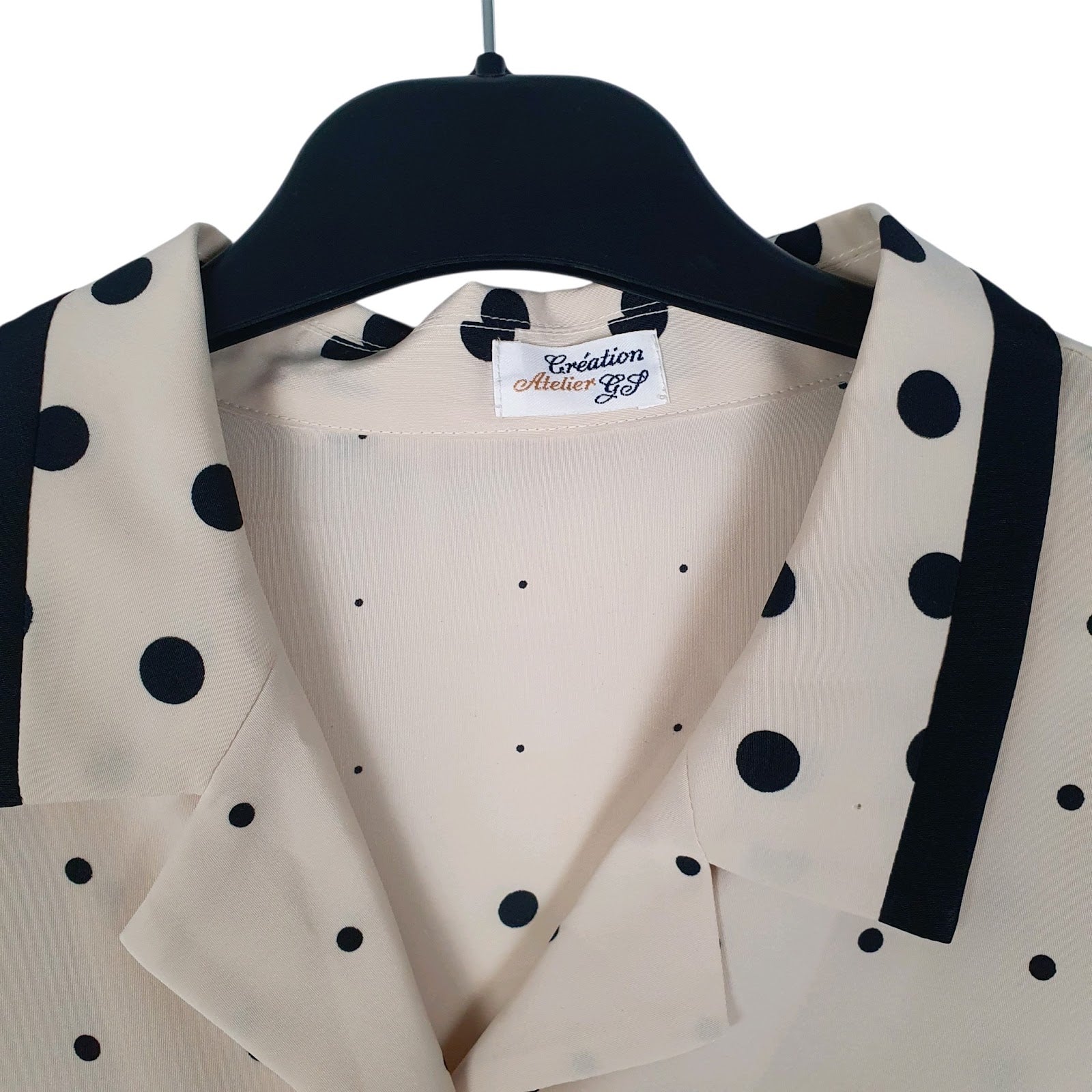 Womens Cream Creation Atelier Polka Dot  Shirt