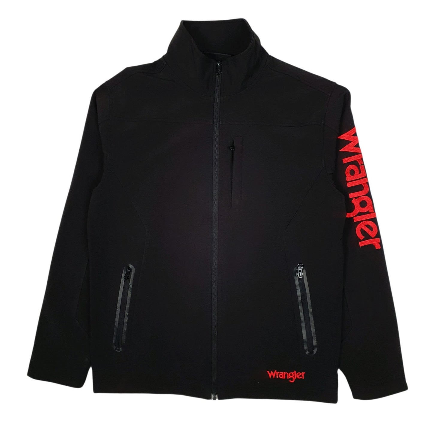 Mens Black Wrangler Windbreaker  Coat