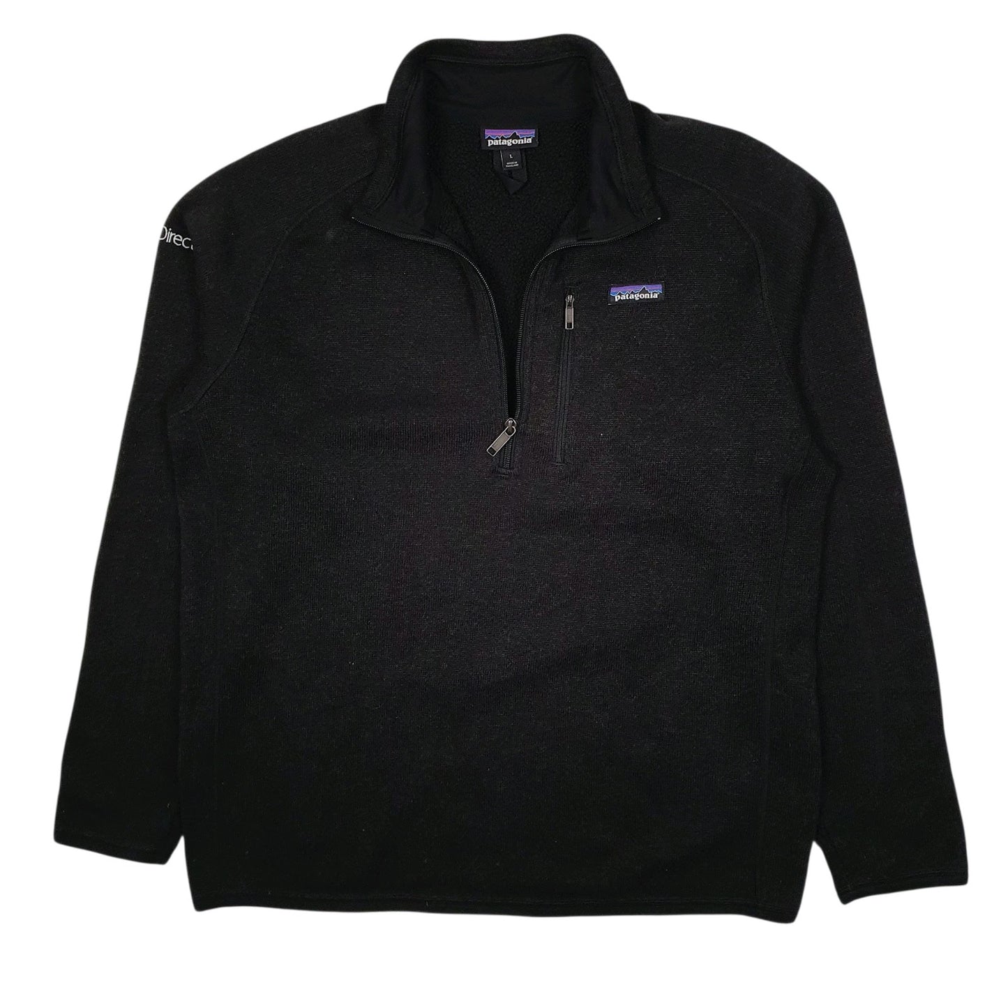 Mens Black Patagonia Better Sweater Quarter Zip Jumper