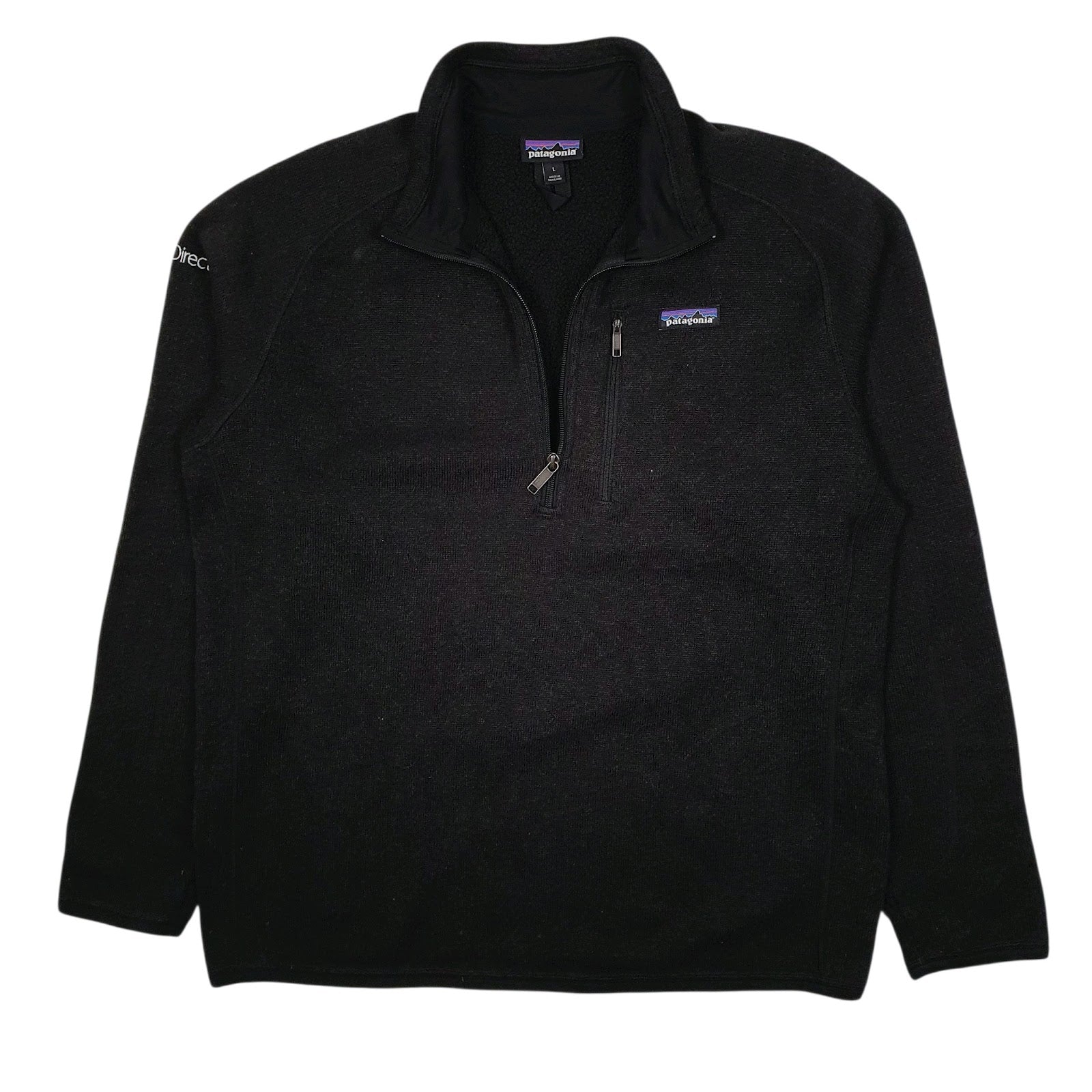 Mens Black Patagonia Better Sweater Quarter Zip Jumper