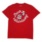 Mens Red Drink Wisconsinbly Beer Short Sleeve T Shirt