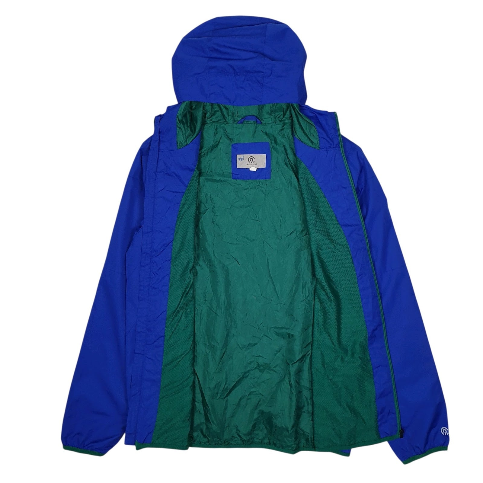 Mens Blue Champion  Hoodie Coat