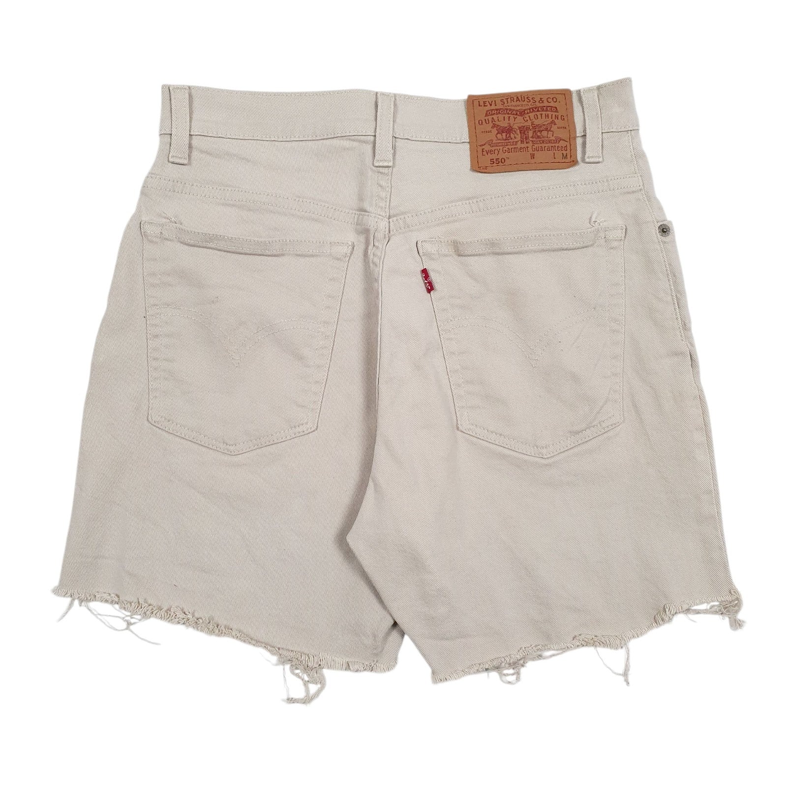 Womens Beige Levis 550 Vintage 90s  Shorts
