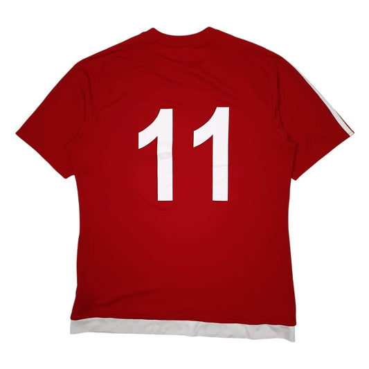 Mens Red Adidas London United Futsal Club  T Shirt