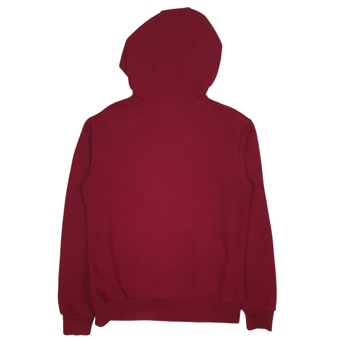 Womens Burgundy Adidas Spellout Hoodie Jumper