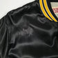 Mens Black Locker Line Vintage 90s Pittsburgh Steelers NFL Hoodie Coat