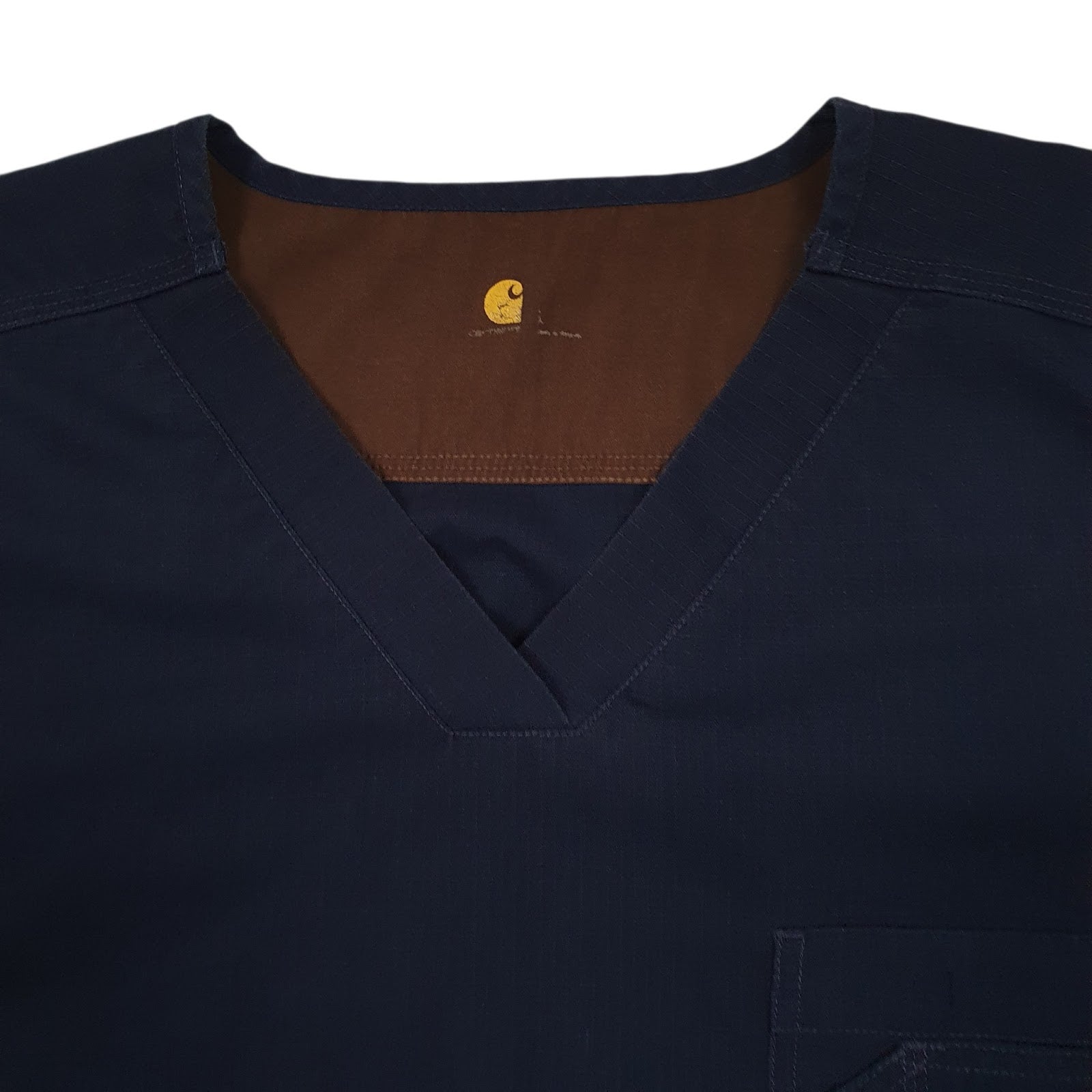 Mens Navy Carhartt Medical Scrubs  T Shirt