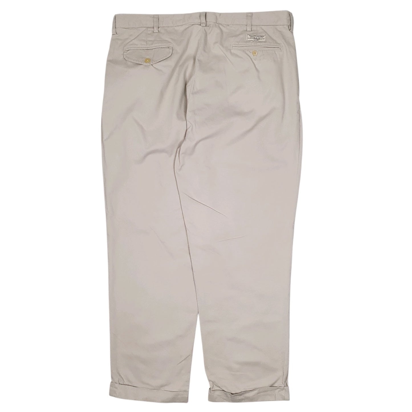 Mens Grey Polo Ralph Lauren Hammond Pant Double Pleated  Trousers