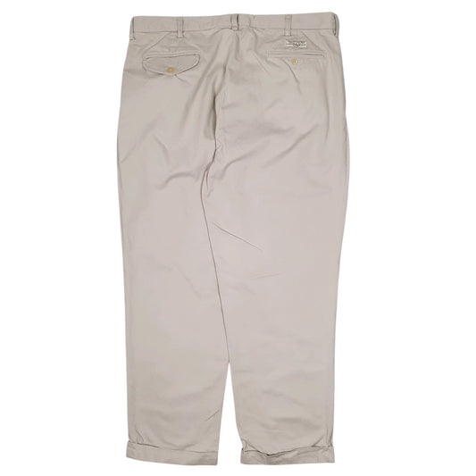 Mens Grey Polo Ralph Lauren Hammond Pant Double Pleated  Trousers