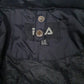 Mens Black Fila Hooded  Coat