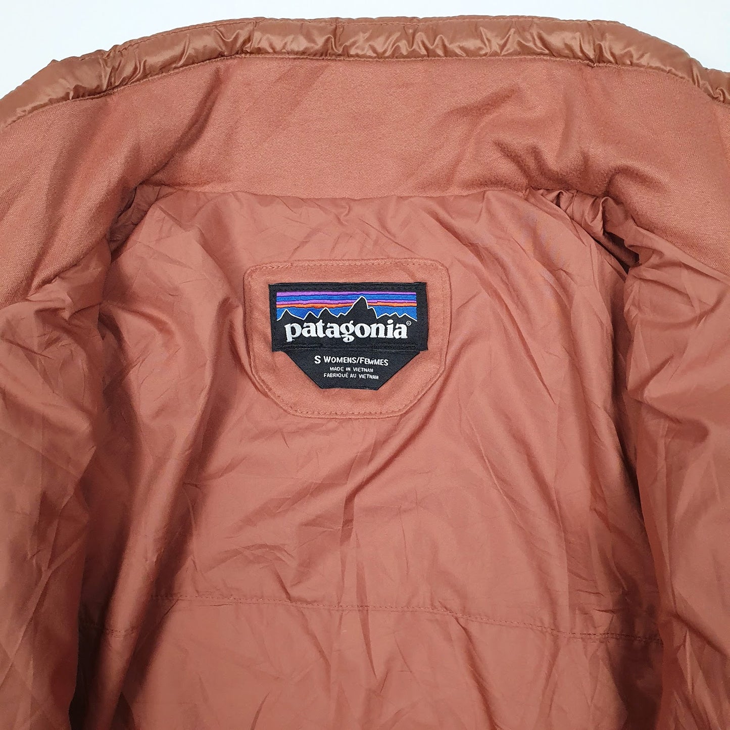 Womens Orange Patagonia Radalie Quilted  Coat