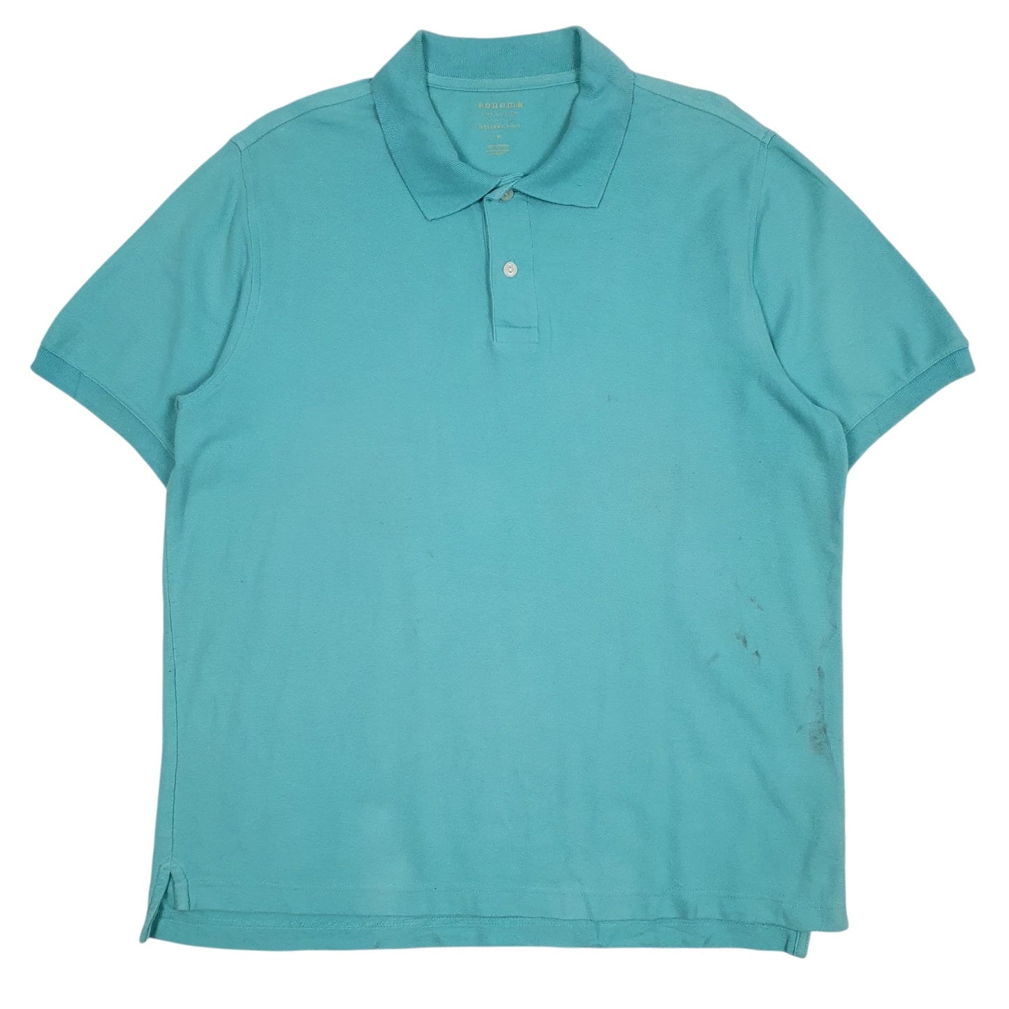 Mens Blue Sonoma  Short Sleeve Polo Shirt
