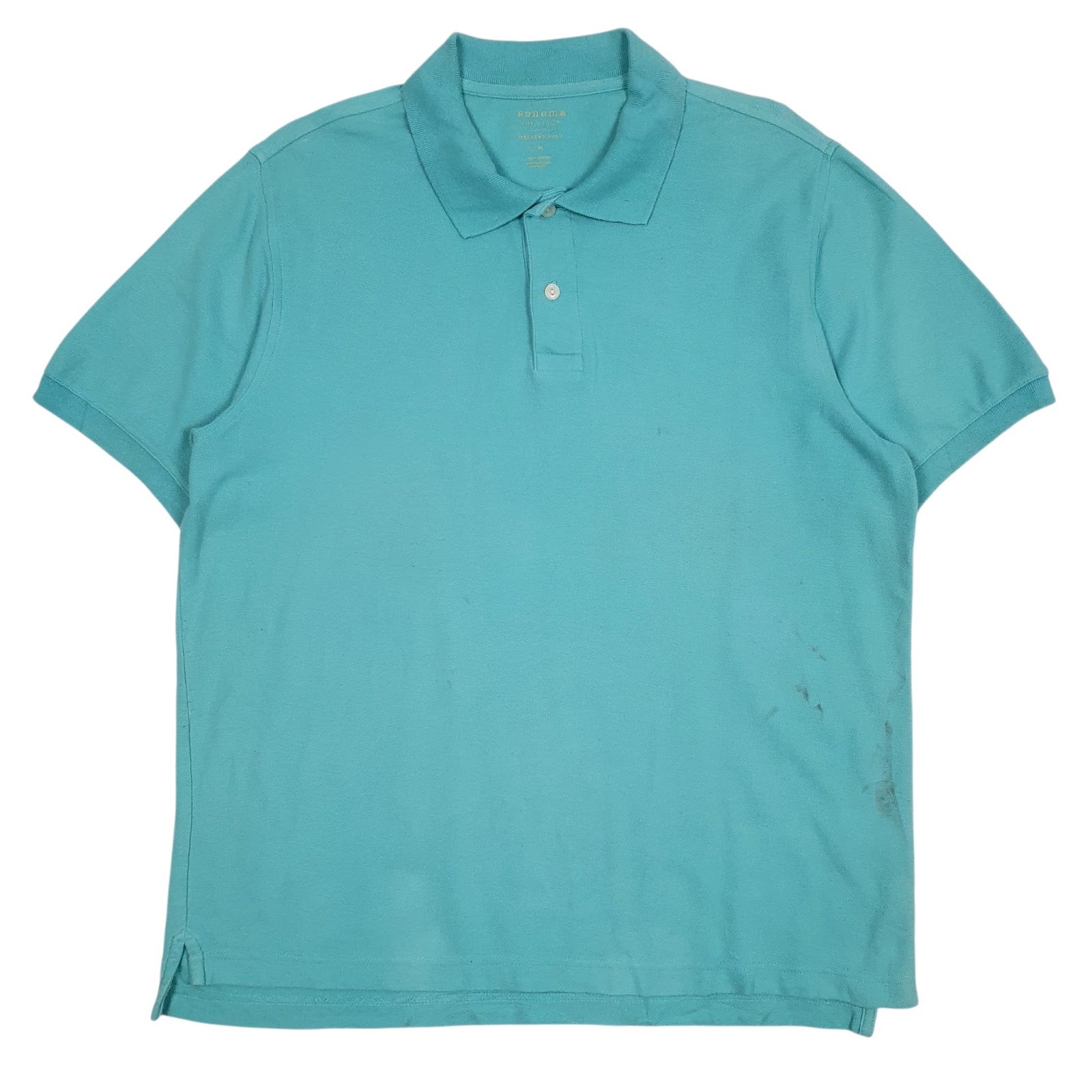 Mens Blue Sonoma  Short Sleeve Polo Shirt