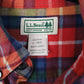 Mens Red L.L.Bean Flannel  Shirt