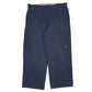 Mens Navy Dickies Workwear Double Knees Chino Trousers