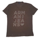 Mens Brown Armani  Short Sleeve T Shirt