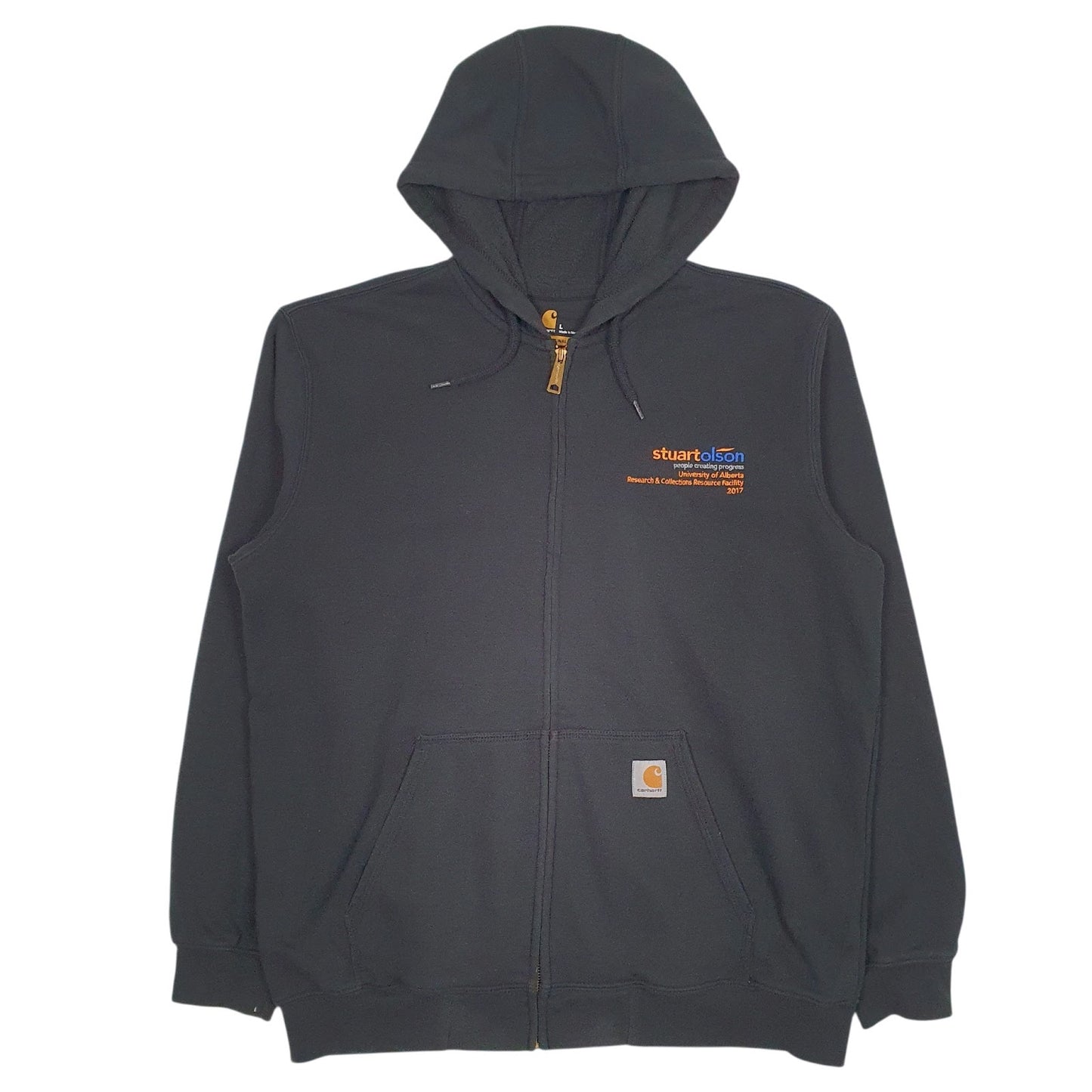 Mens Black Carhartt  Full Zip Jumper