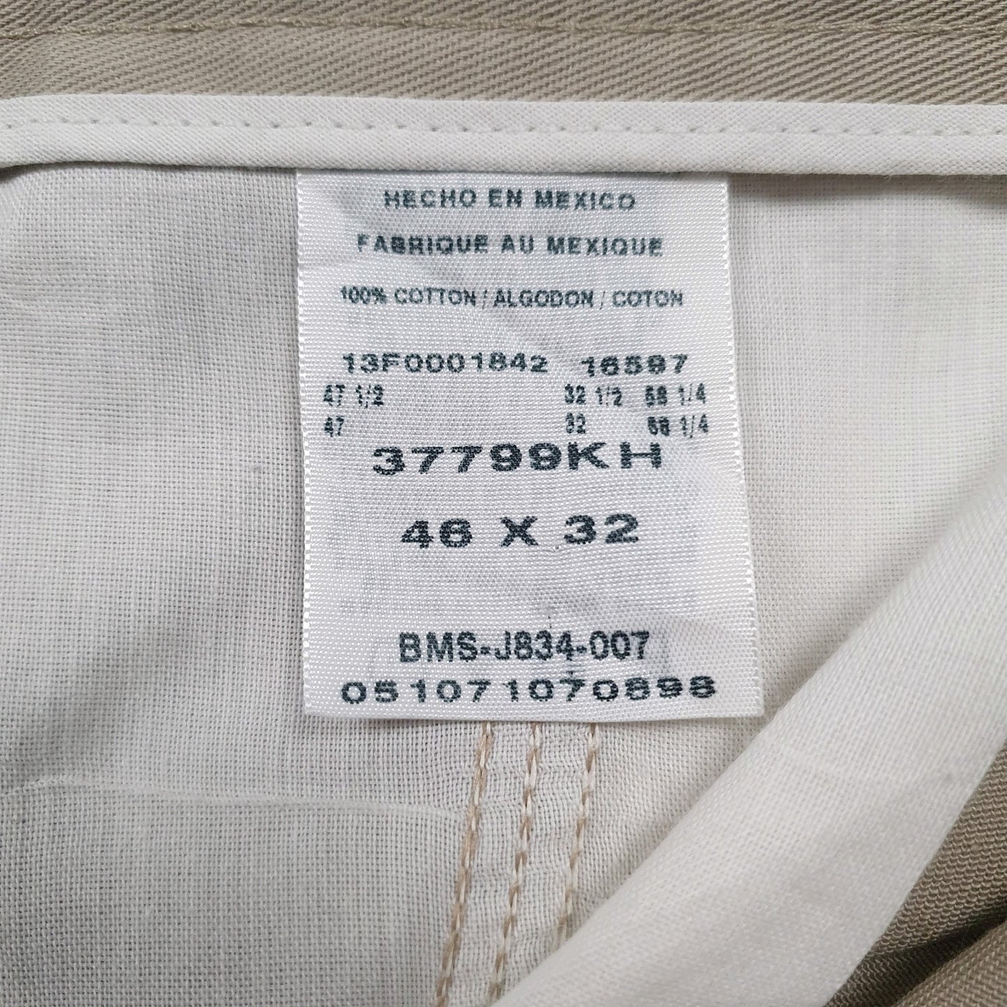Mens Brown Wrangler Pleated  Trousers