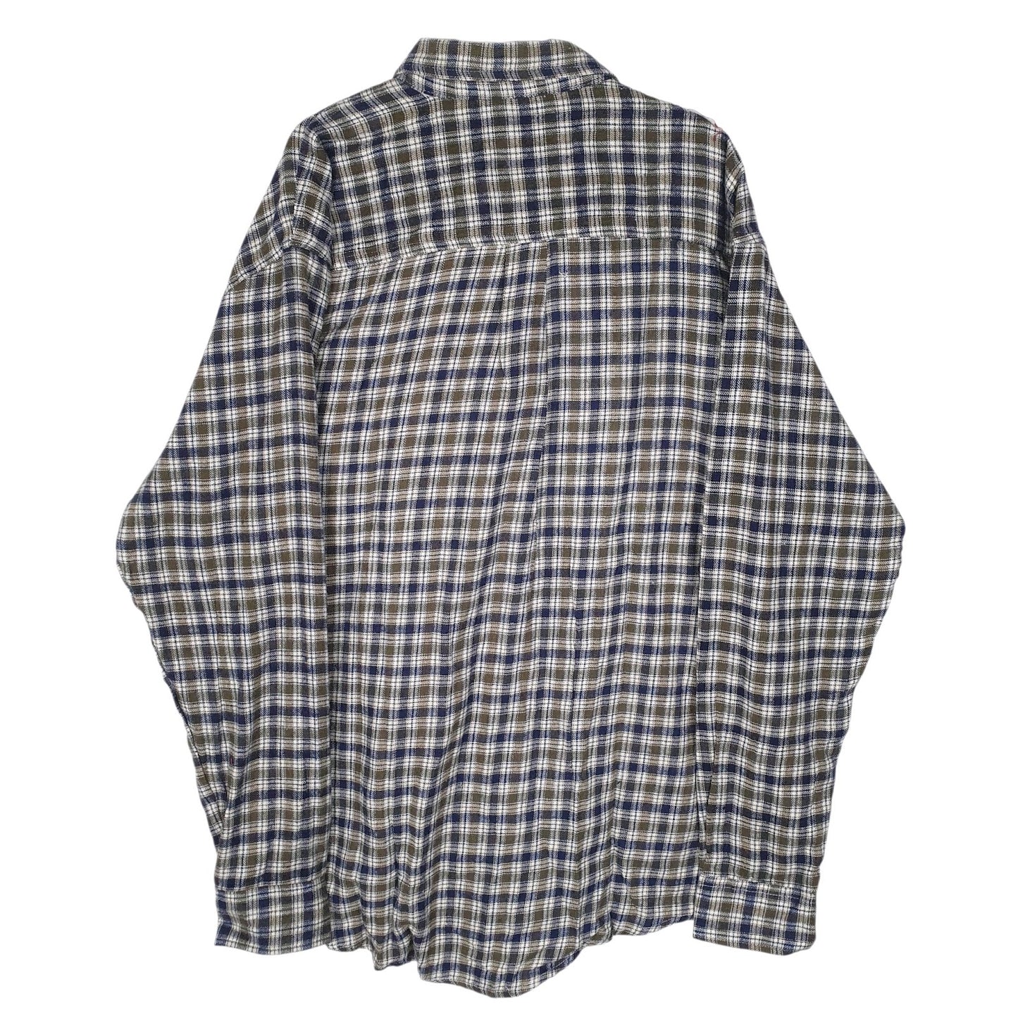 Mens Green J&P Brothers Vintage Flannel  Shirt