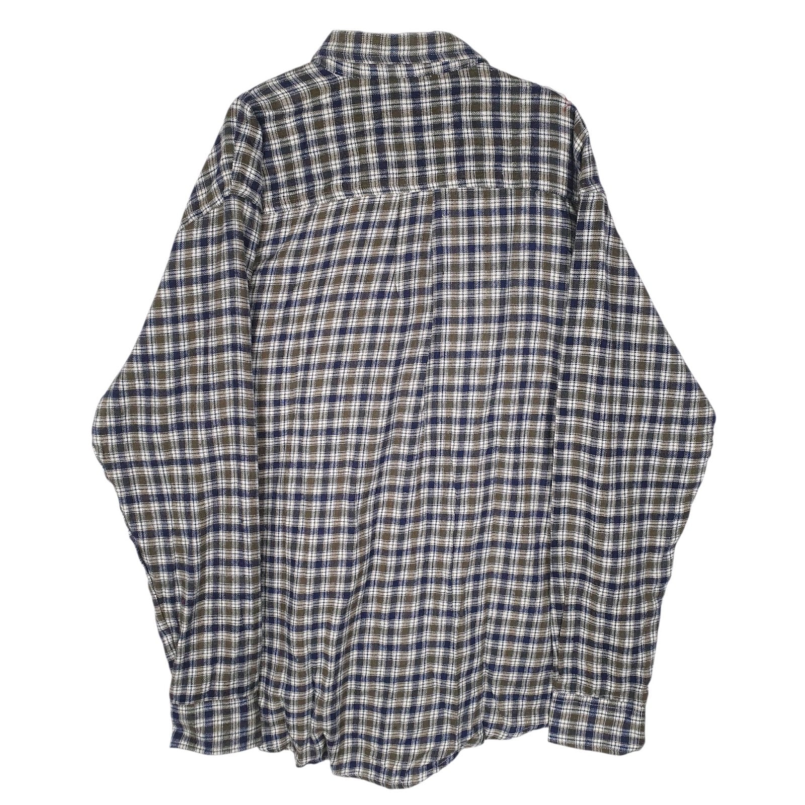 Mens Green J&P Brothers Vintage Flannel  Shirt