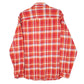 Mens Orange L.L.Bean Flannel  Shirt