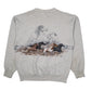 Mens Grey Sansegal Vintage 90s Nevada Lightweight Crewneck Jumper