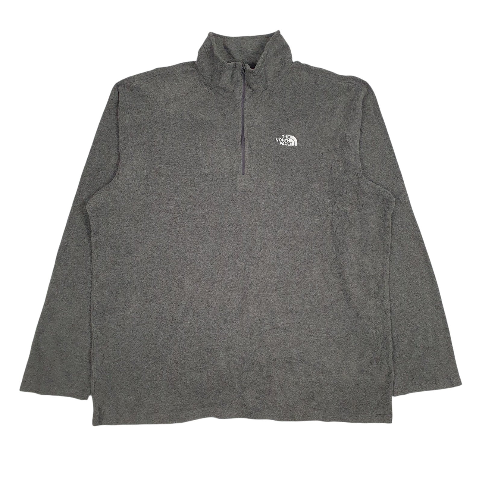 Mens Grey The North Face  Quarter Zip Jumper
