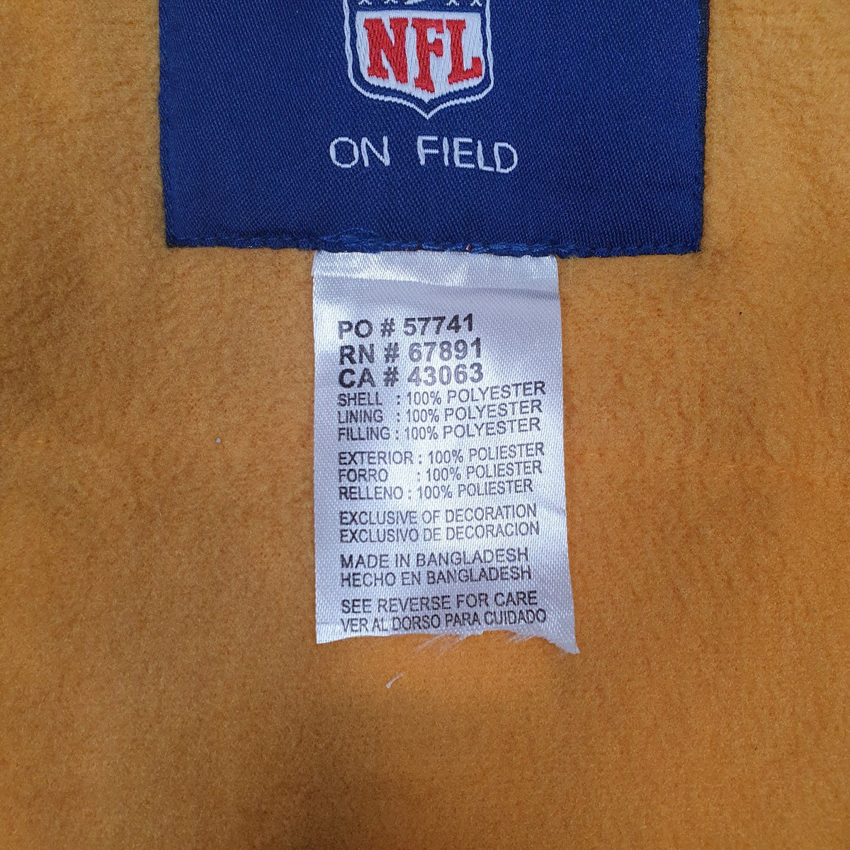 Mens Black NFL Philadelphia Steelers Fleece Lined  Coat