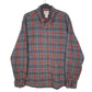 Mens Grey L.L.Bean Flannel Long Sleeve Shirt