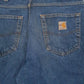 Mens Blue Carhartt Workwear Fire Resistant  Jeans