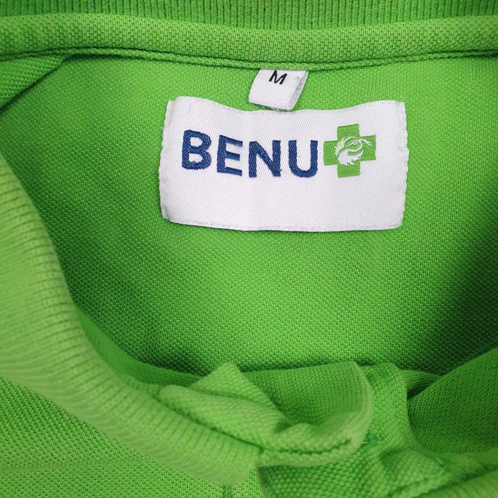 Mens Green Benu   Polo Shirt
