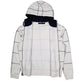 Mens White Nautica Hoodie Full Zip Jumper