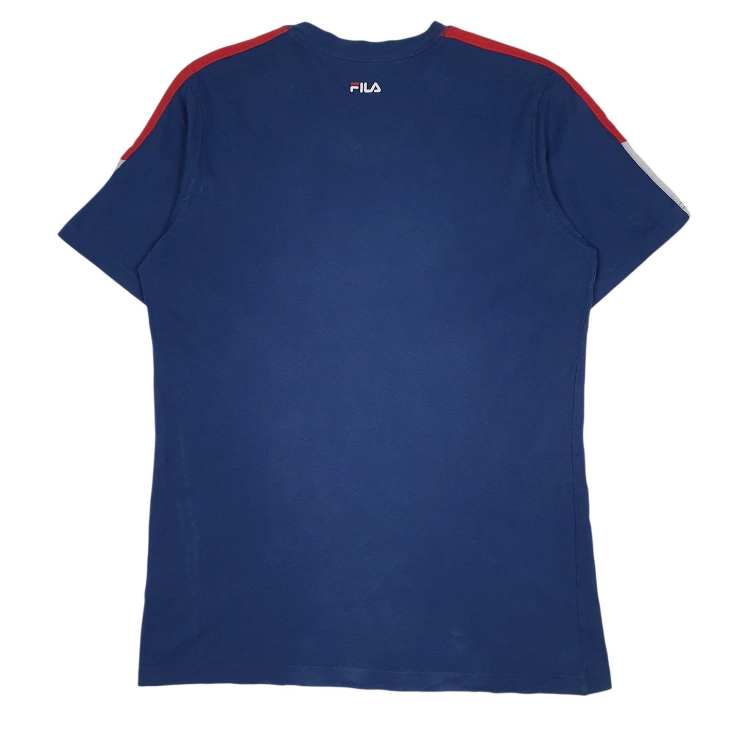 Mens Blue Fila Spellout  T Shirt