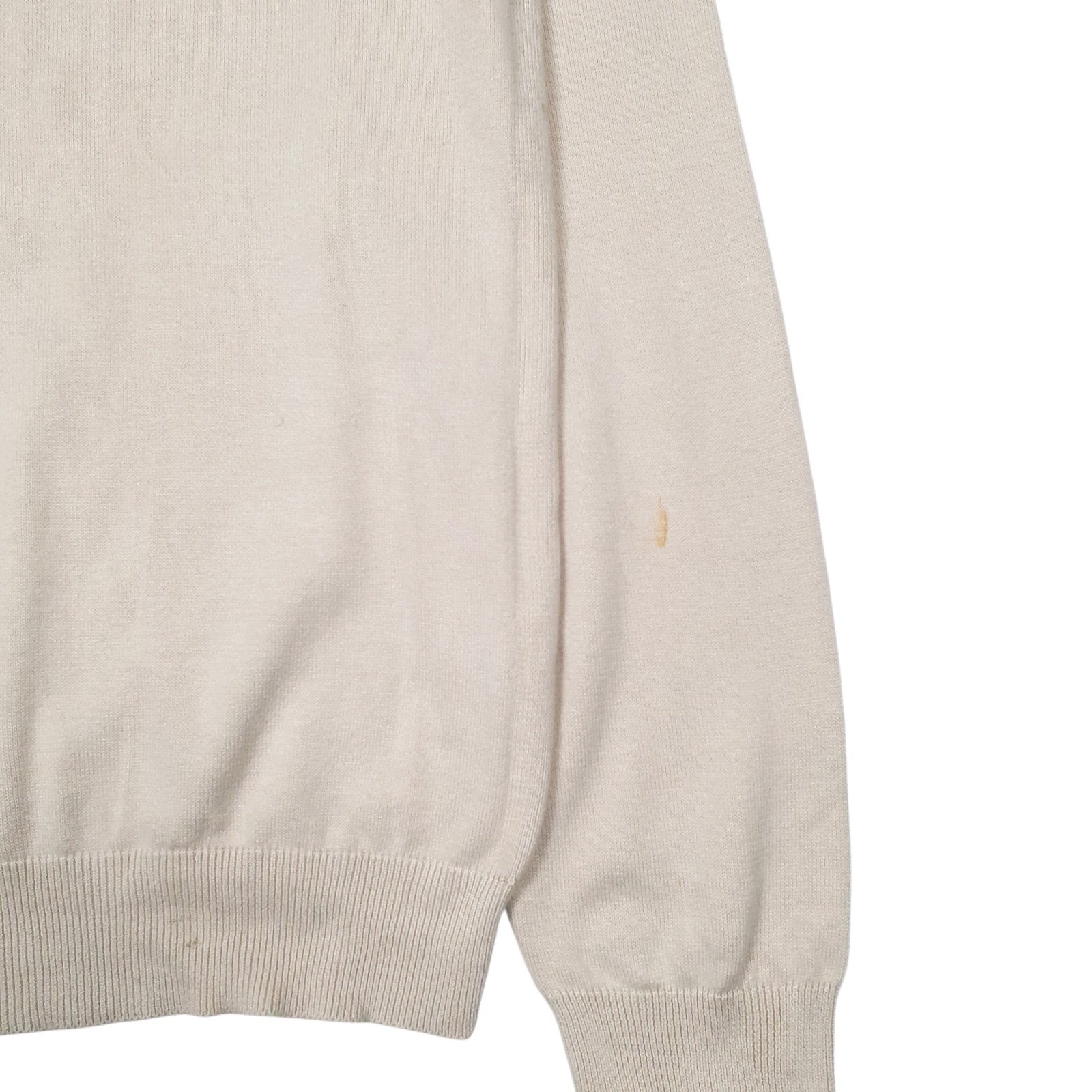 Mens Beige Nautica  V Neck Jumper