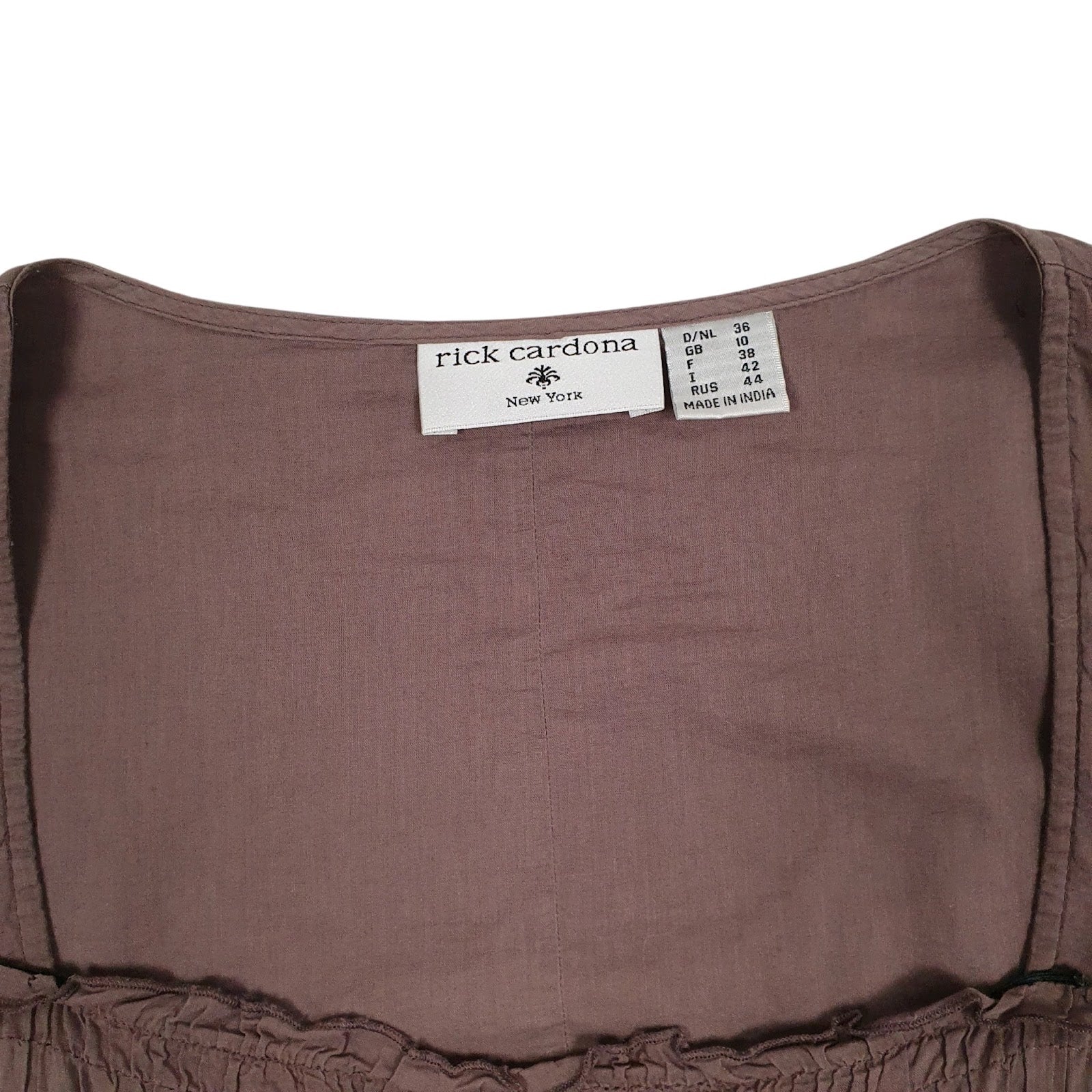 Womens Brown Rick Cardona Summer  Dress
