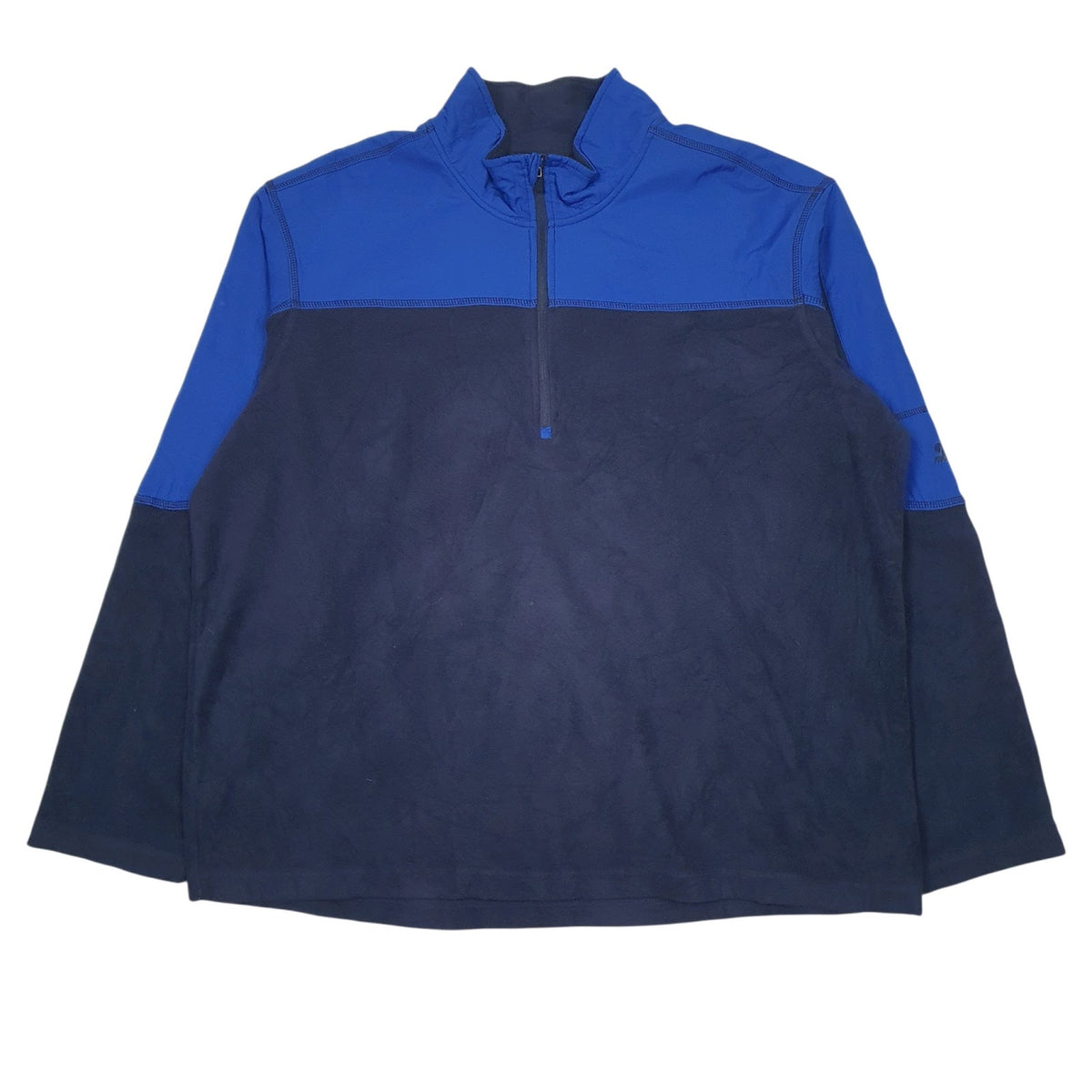 Mens Navy Starter  Quarter Zip Jumper