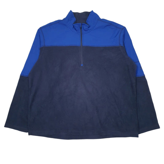 Mens Navy Starter  Quarter Zip Jumper