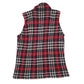 Womens Black Chaps Plaid  Coat
