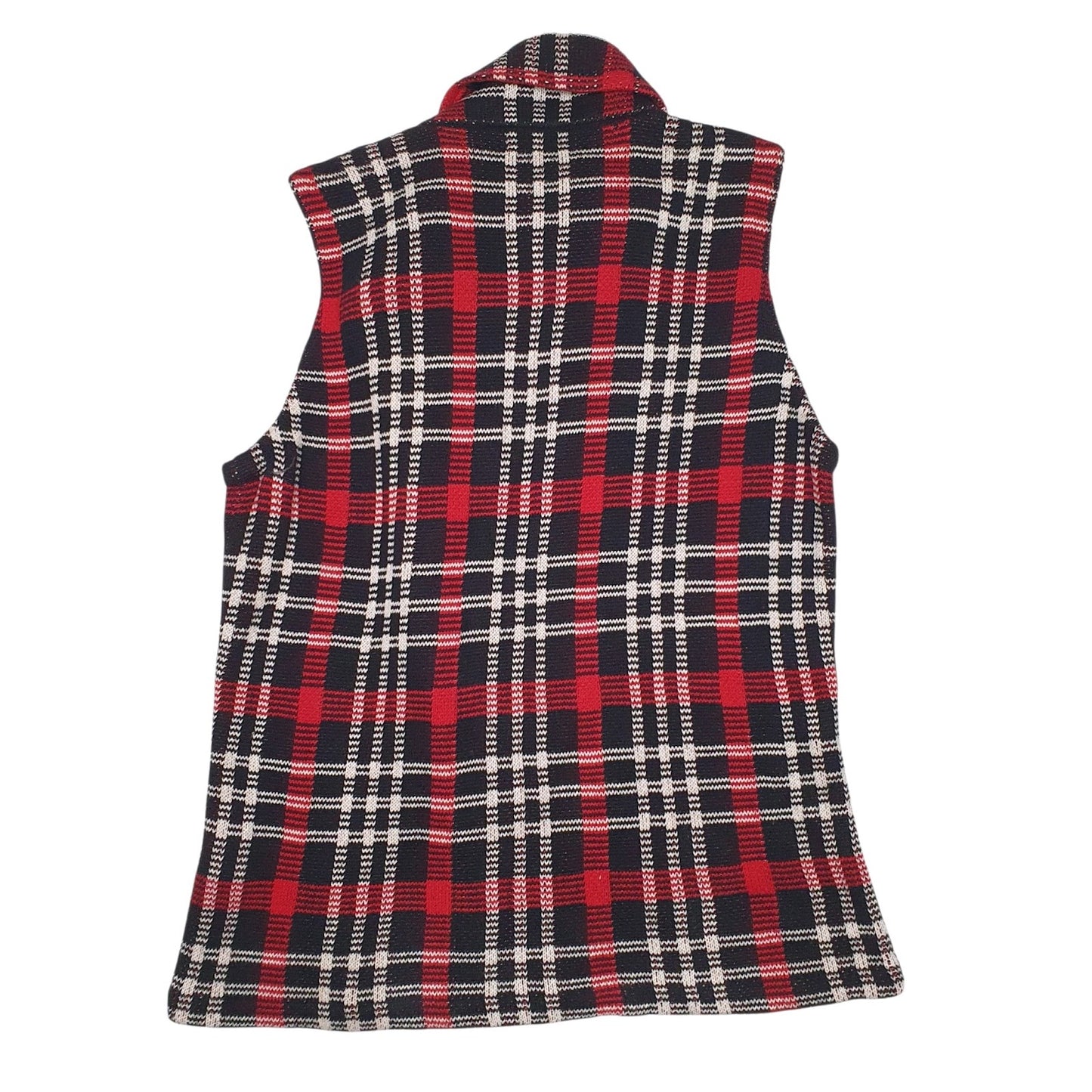 Womens Black Chaps Plaid  Coat