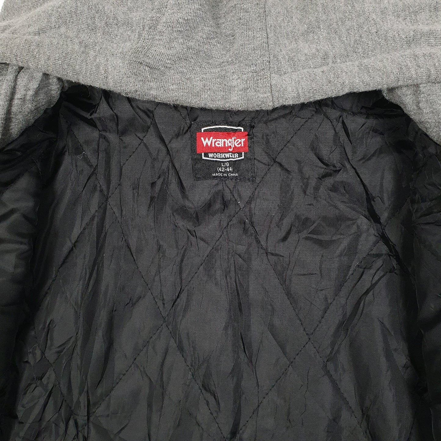 Mens Navy Wrangler Chore Hoodie  Coat