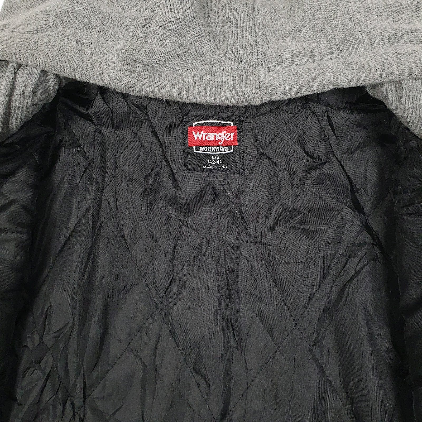 Mens Navy Wrangler Chore Hoodie  Coat