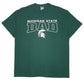 Mens Green Fruit Of The Loom Michigan State Short Sleeve T Shirt