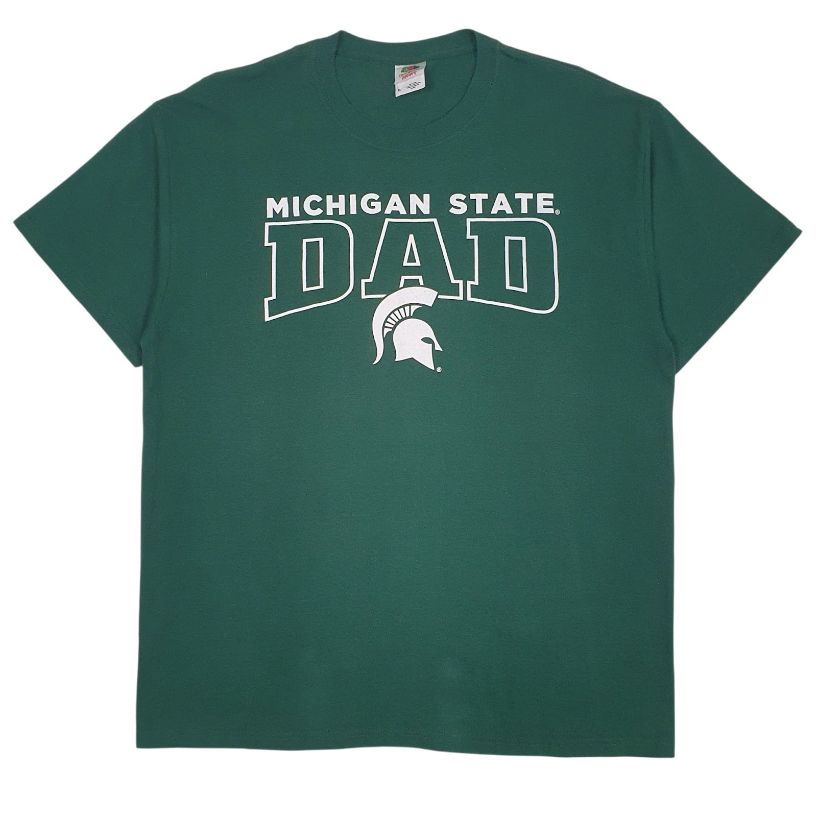 Mens Green Fruit Of The Loom Michigan State Short Sleeve T Shirt