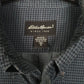 Mens Blue Eddie Bauer Flannel  Shirt