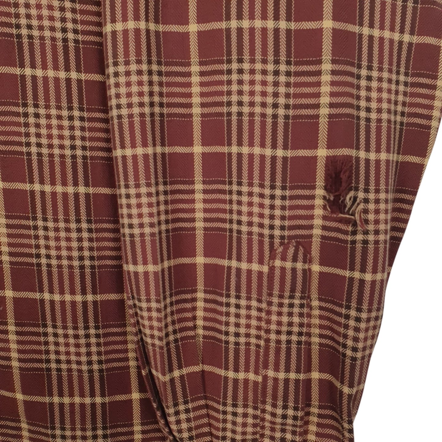 Mens Red L.L.Bean Flannel  Shirt