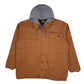 Mens Brown Wrangler Chore Hoodie  Coat