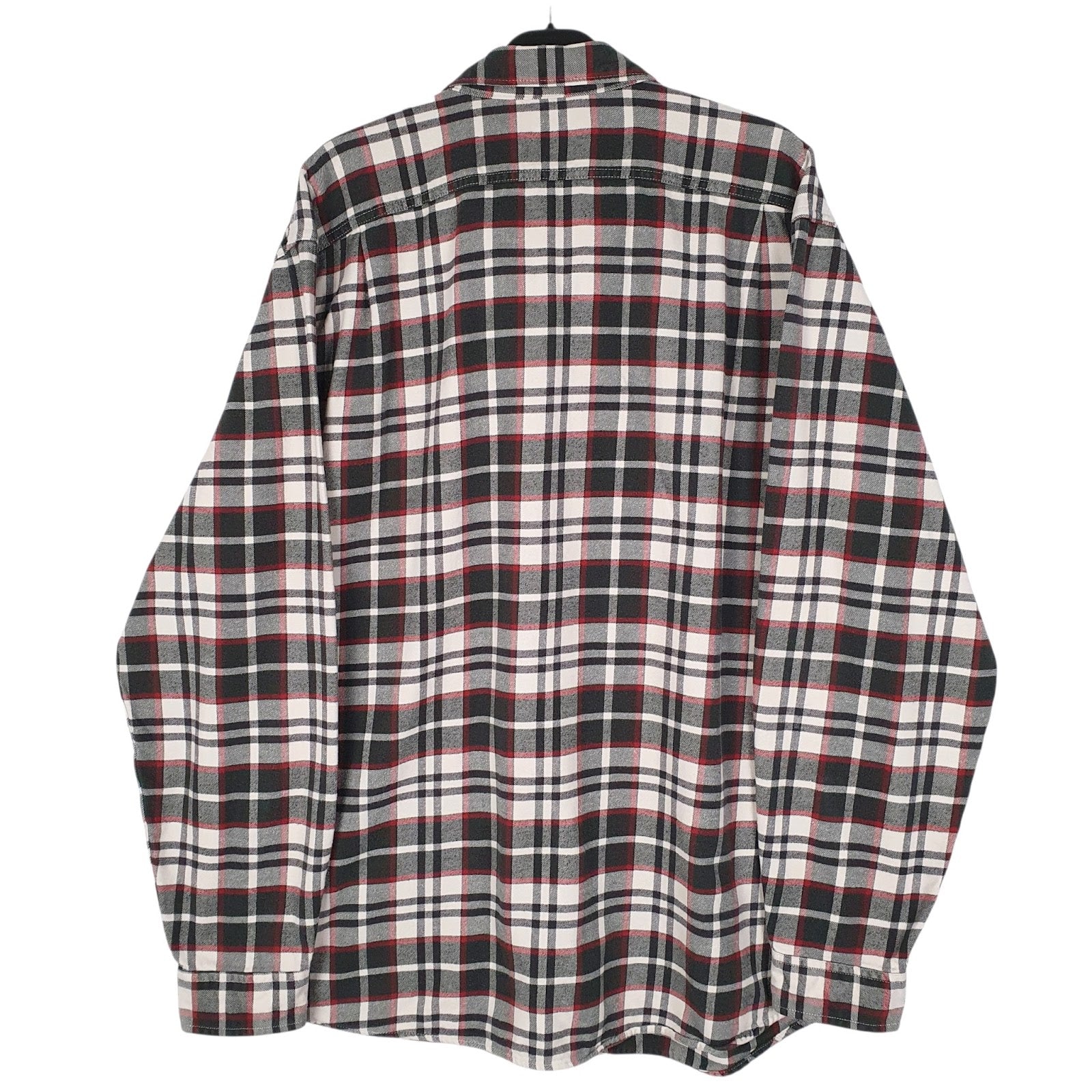 Mens Grey Eddie Bauer Flannel  Shirt