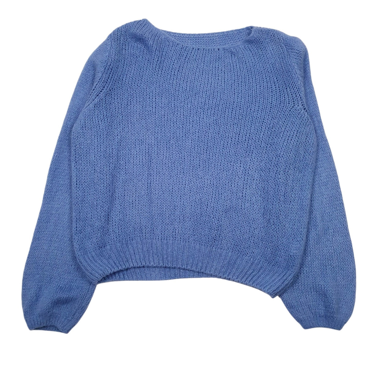 Womens Blue Unbranded Knit Crewneck Jumper
