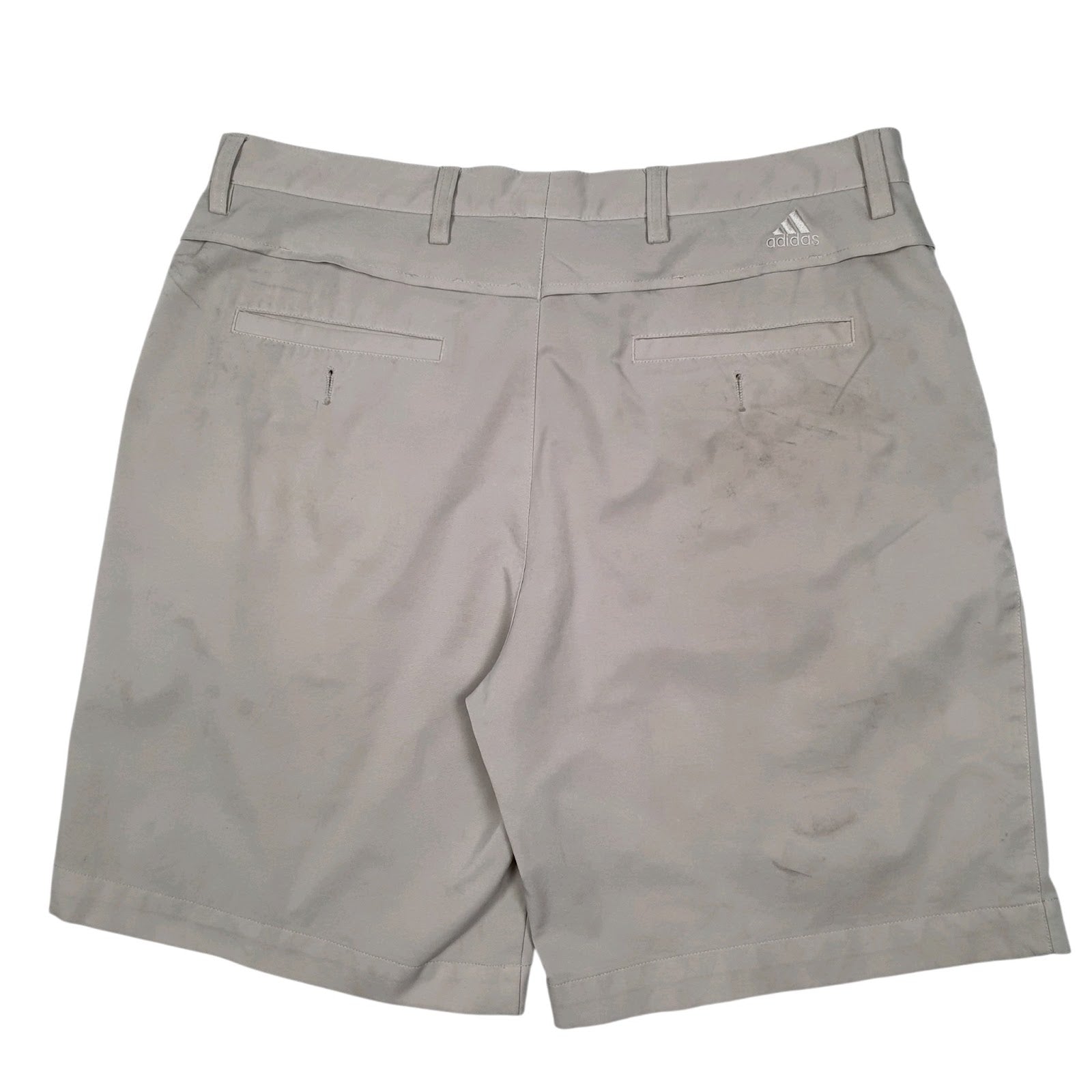 Mens Beige Adidas Stretch Full Zip Shorts