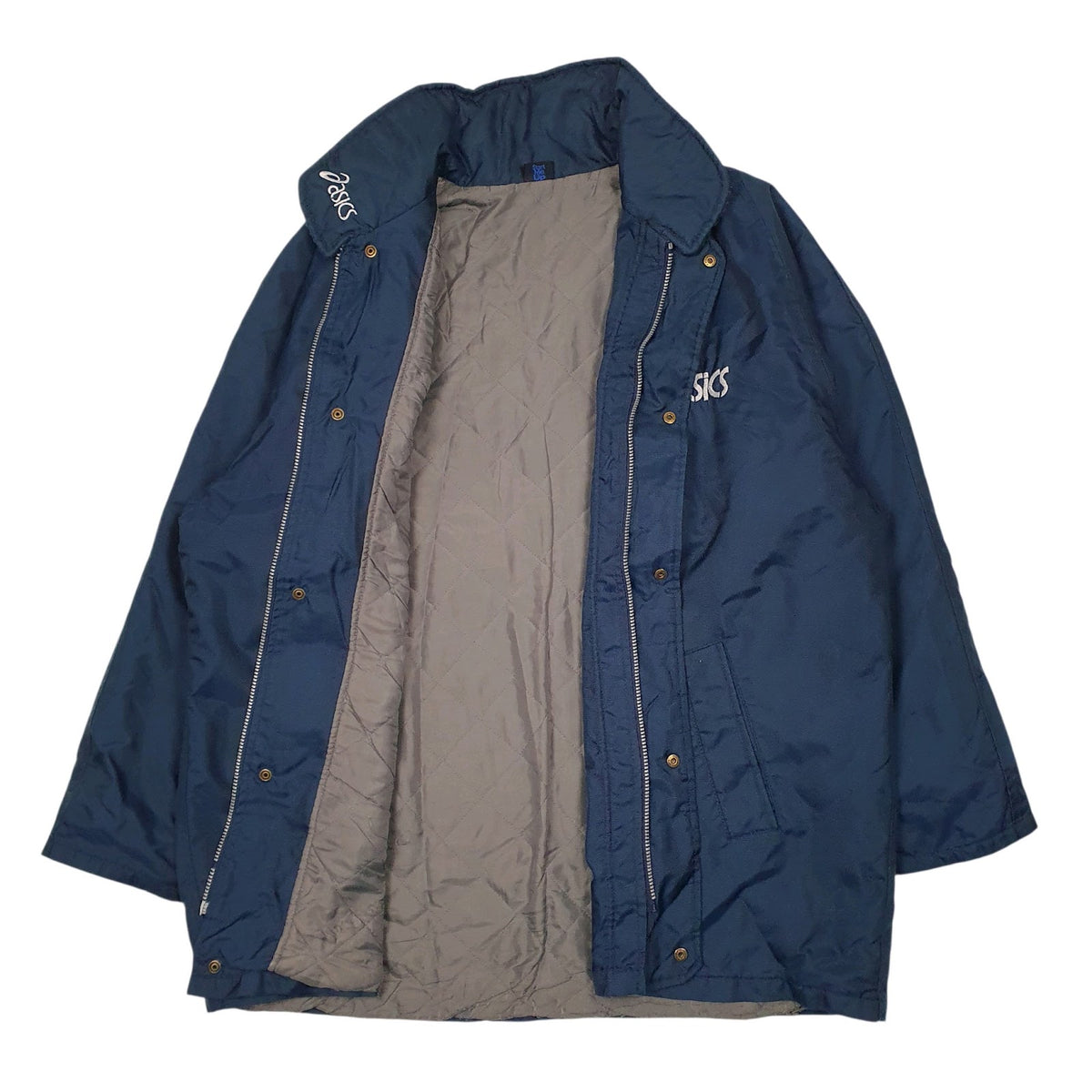 Mens Navy Asics Vintage  Coat